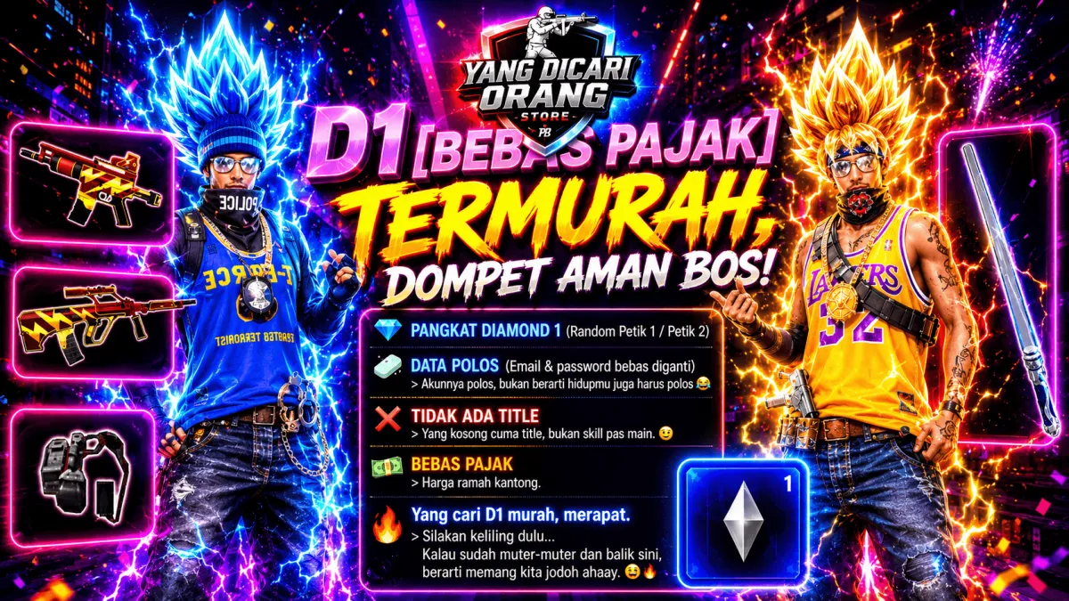 D1 [Bebas Pajak] Termurah, Dompet Tipis? Sini King!